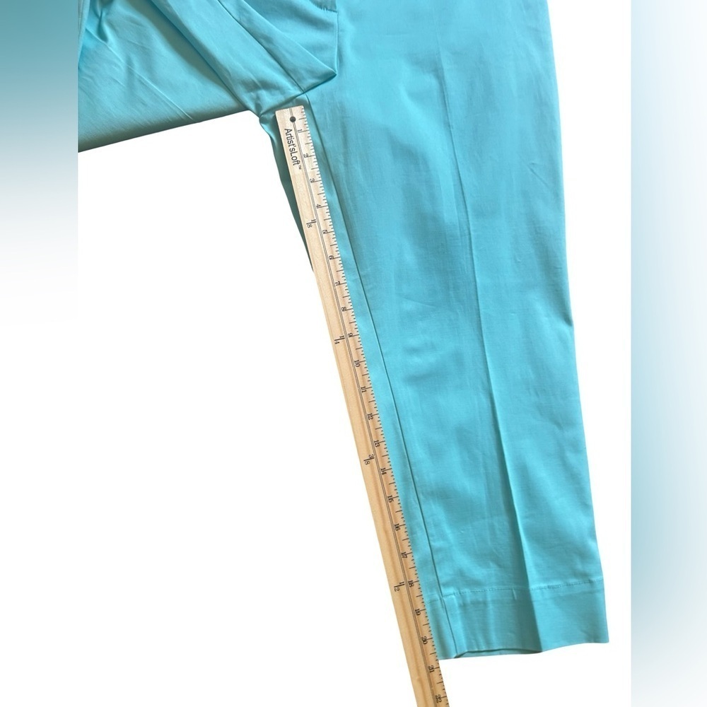 Talbots Cropped Pants Teal Size 8p - Picture 5 of 8